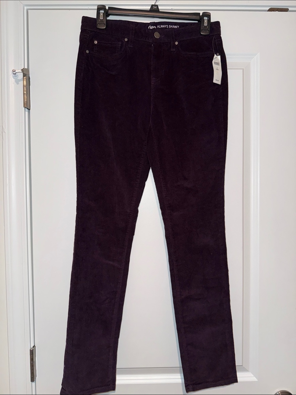 GAP Always Skinny Corduroy Pants in Deep Wine